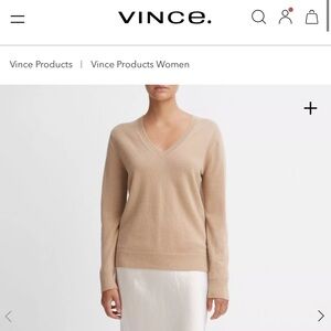 Vince Cashmere Weekend V-Neck Sweater